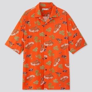Uniqlo Men’s Open Collar Short Sleeve Shirt